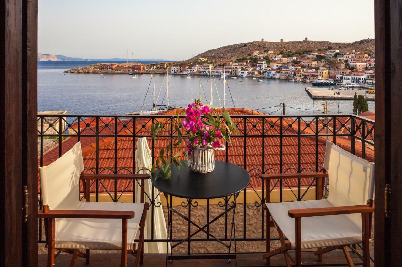 Rosalia Apartments Chalki Town Exterior foto