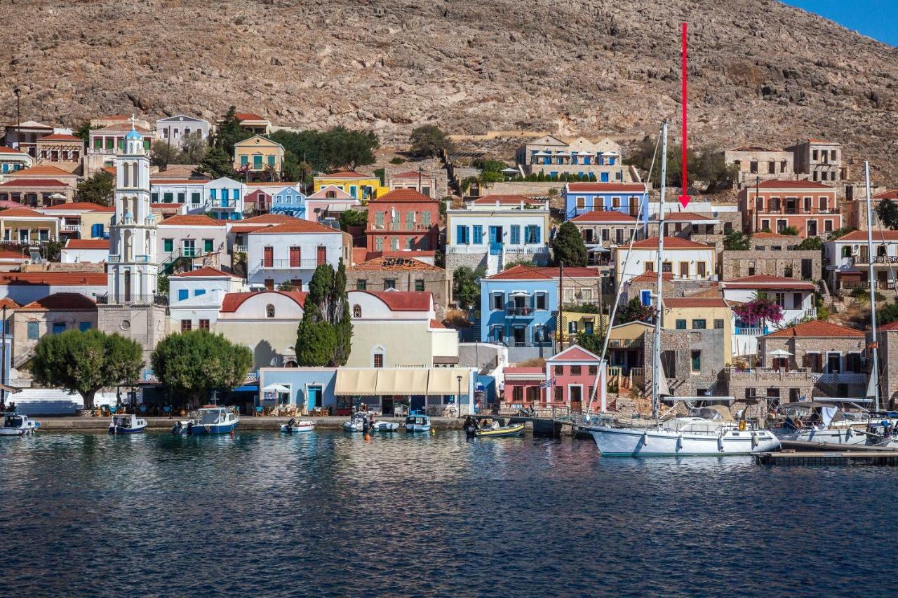 Rosalia Apartments Chalki Town Exterior foto